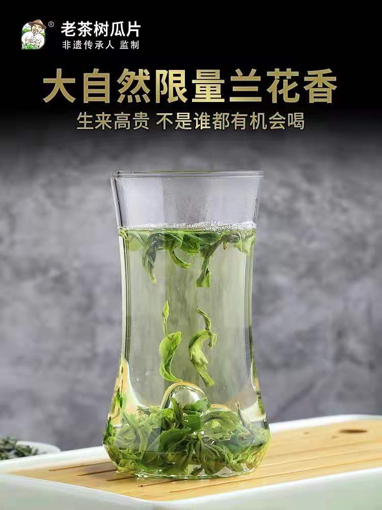 （70年老茶树，非遗传承人亲制，评茶师甄选 ）小隐茶人2021新茶六安瓜片200g蝙蝠洞头采兰花香绿茶安徽六安茶叶